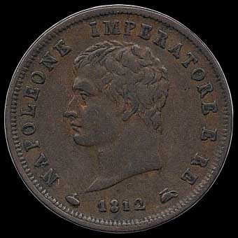 Obverse - Kingdom of Napoleon - 1 Soldo (1812)