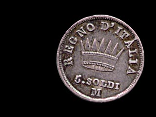 Reverse - Kingdom of Napoleon - 5 Soldi - 1812