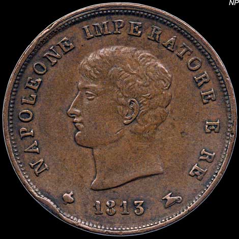 Obverse - Kingdom of Napoleon - 3 Centesimi (1813)