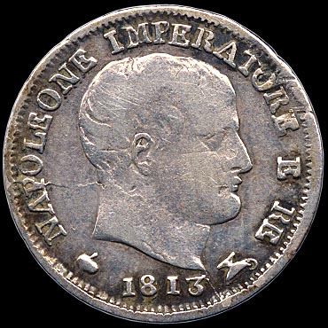 Obverse - Kingdom of Napoleon - 5 Soldi - 1813