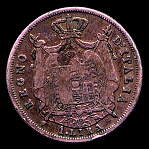 Reverse - Kingdom of Napoleon - 1 Lira (1813)