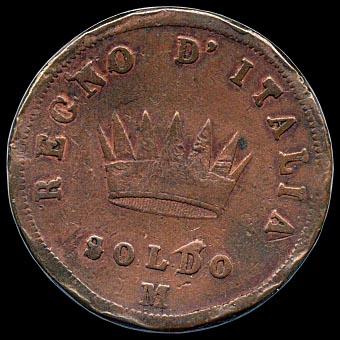 Reverse - Kingdom of Napoleon - 1 Soldo (1812)