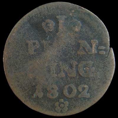 1 Pfenning - Reverse 1802