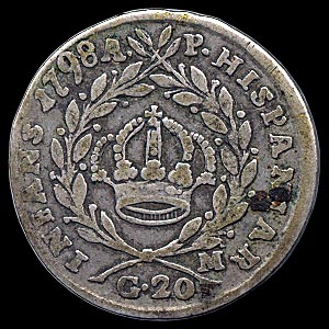 Reverse -  Two Sicilies - 20 Grana - 1798