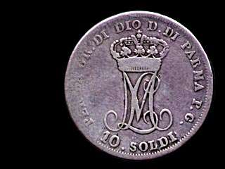 Reverse - Parma - 1815 - 10 Soldi