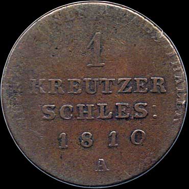 Reverse - Prussia - 1 Kreutzer - 1810