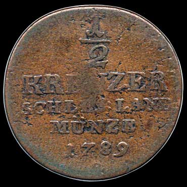 Reverse - Prussia - 1/2 Kreuzer - 1789