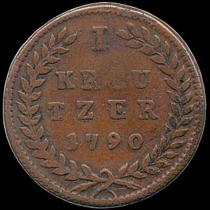 Reverse - Salzburg - 1 Kreutzer - 1790