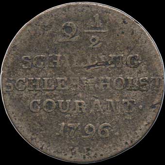 Reverse - Schleswig-Holstein - 2 1/2 Schilling 1796