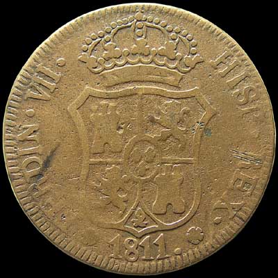 Obverse - Spain - VI Quartos 1811