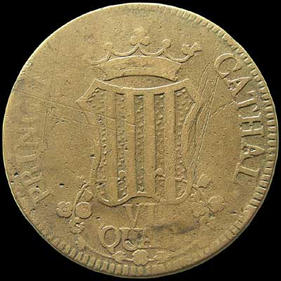 Reverse - Spain - VI Quartos 1811