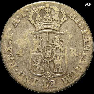 Reverse - Spain - 4 Reales 1811