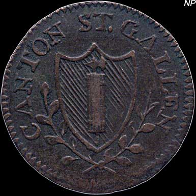 Obverse - Swiss - 1 Kreuzer - 1/4 Batzen - 1808