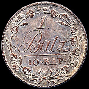 Reverse - Swiss - 1 Batzen - 1813
