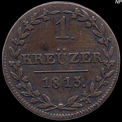 Reverse - Swiss - 1 Kreuzer - 1813