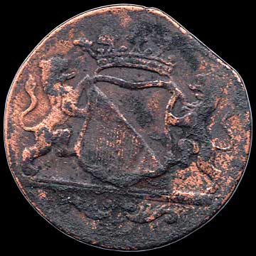 Reverse - United East India Co. - 1 Duit - 1789