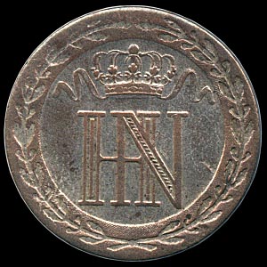 Obverse - Westphalia - 20 Centimes - 1810
