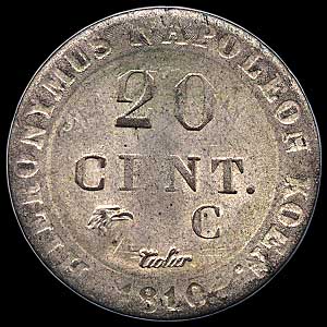 Reverse - Westphalia - 20 Centimes - 1810