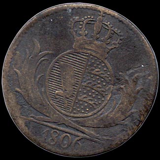 Reverse - Wurttemberg - 6 Kreuzer - 1806