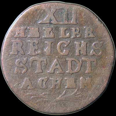 Reverse - Aachen - 12 Heller - 1794