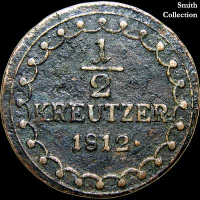 Reverse - Austria - 1/2 Kreutzer 1812
