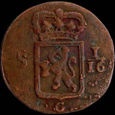 Obverse - Netherlands East Indies - 1 Dute (1815)