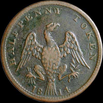 Obverse - Great Britain - 1/2 Penny - 1814