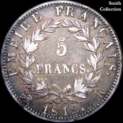 Reverse - France - 5 Francs 1812