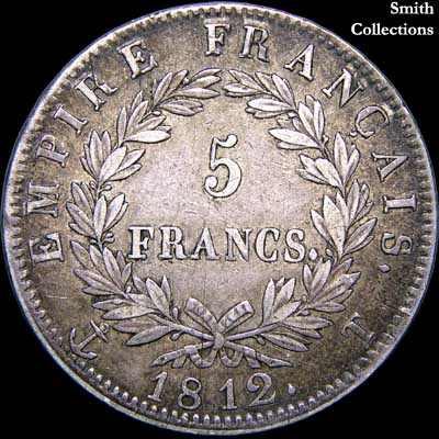 Reverse - France - 5 Francs 1812