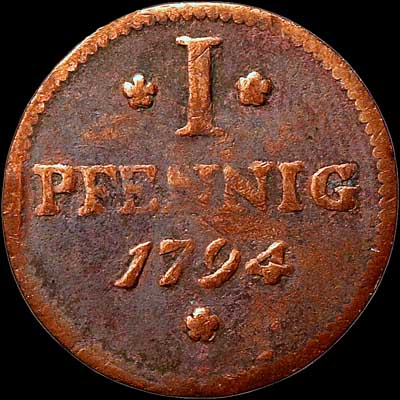 Obverse - I Pfennig - 1794
