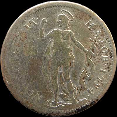 Reverse - Genoan Republic - 1 Lira - 1794