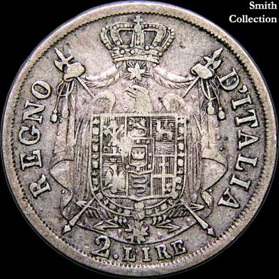Reverse - Kingdom of Napoleon - 2 Lire (1812)