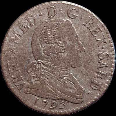 Obverse - Sardinia - 20 Soldi - 1795