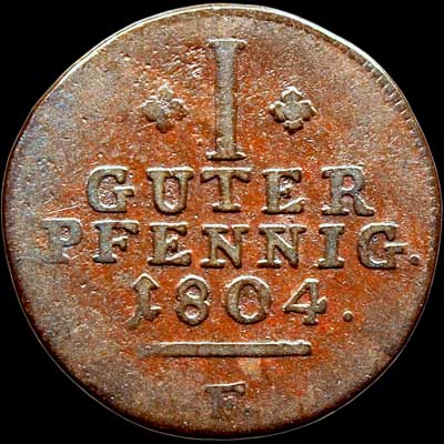 Reverse - Schaumburg-Hessen - 1 Pfennig - 1804